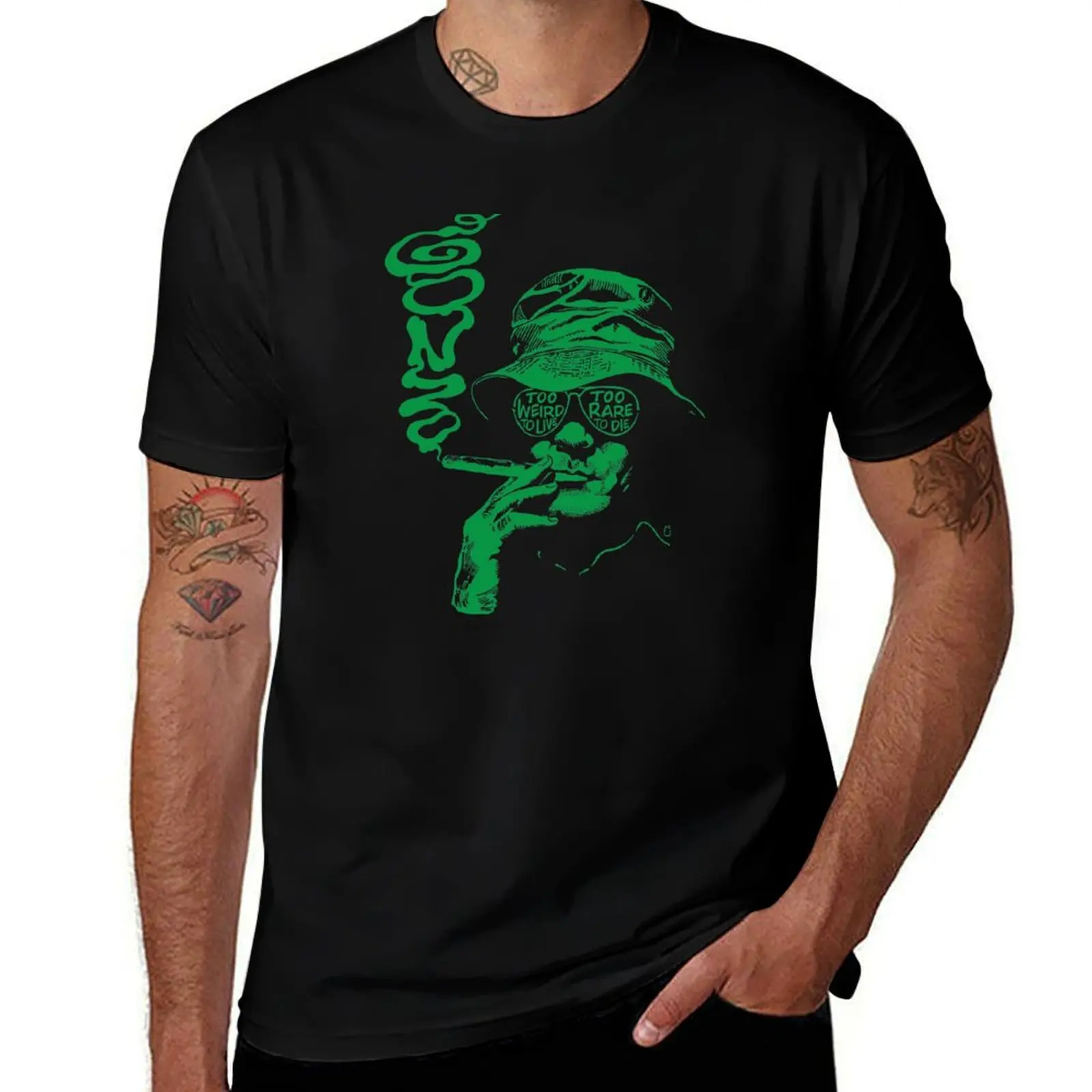 

Gonzo Green T-Shirt t shirt man plain t shirts for man cotton funny T-Shirt
