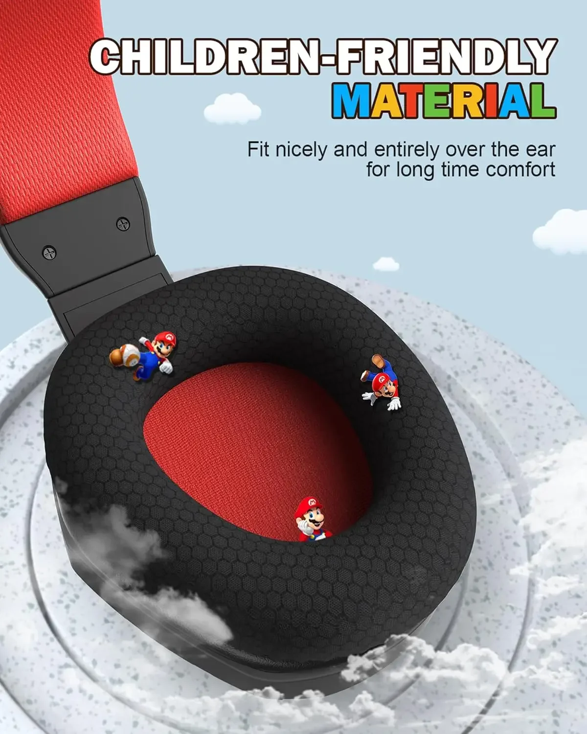 سماعات ألعاب NUBWO U3 مع ميكروفون شفاف للمكالمات والتحكم في مستوى الصوت سماعات ألعاب للأطفال للكمبيوتر الشخصي PS4 PS5 Mac IPad Xbox