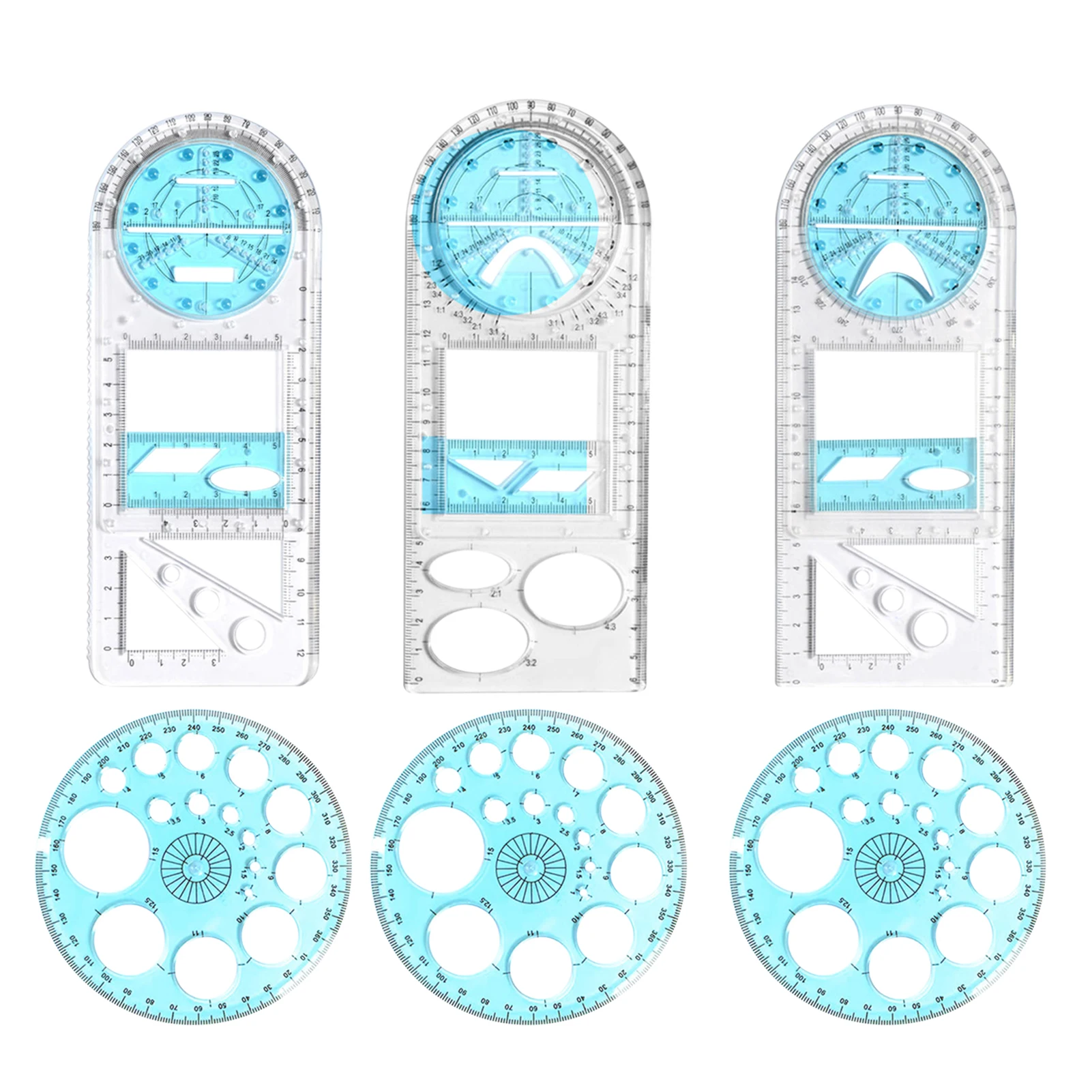 Multifunctional Woodworking Geometric Rulers Geometric Drawing Templates Measuring Tools For School Office Architecture Supplies