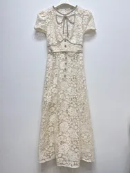 JAMERARY Runway Brand Designer New Luxury Evening Dress For Women Formal Occasions Holiday Midi Long Embroidery Vestidos