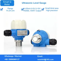 High precision integrated ultrasonic level gauge sensor water material level LED liquid level switch controller 4-20MA 0-5V HART