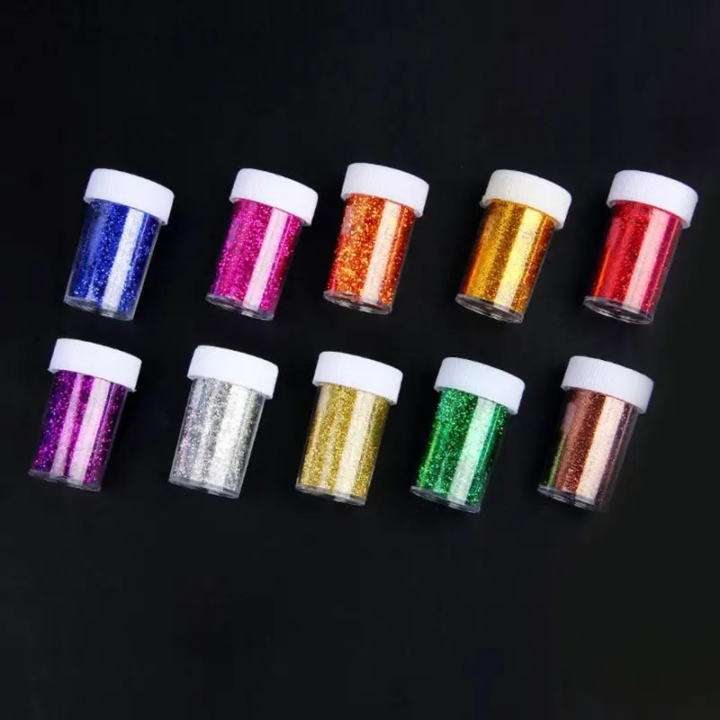 12 Bottles Glitter for Nails Hair Resin Craft Glitter Cosmetic Glitter for Eyeshadow Makeup Festival Party Painting Dropshipping