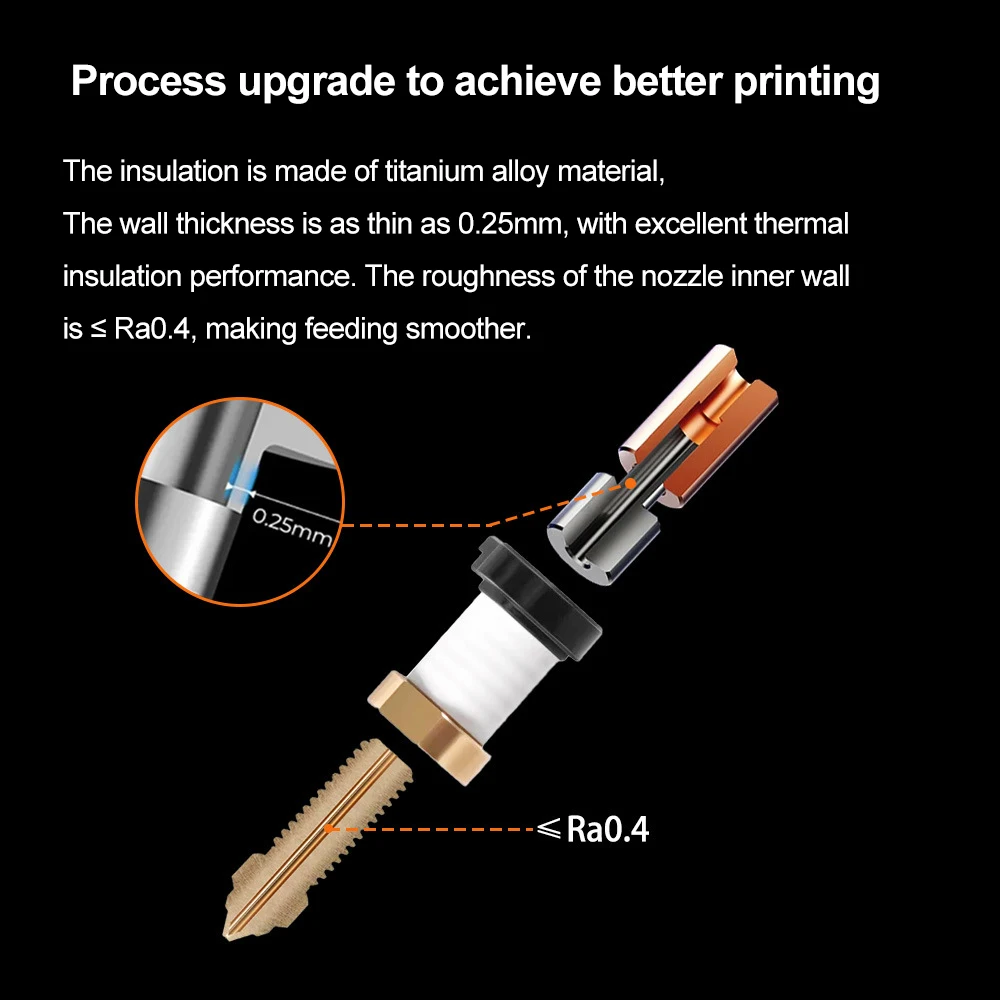 مجموعة أدوات تسخين السيراميك من أندر 3 V3 KE Hotend 300 ° أجزاء نهاية ساخنة C لـ Creality Ender3 V3 KE جوارب سيليكون بفوهة تسخين سريع