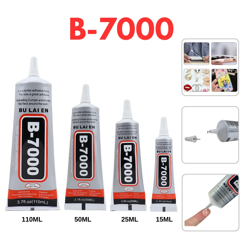 cola macia clara para reparo do telefone adesivo com aplicador de precisao vidro universal plastico bricolage adesivo ao secar o contato 15 ml 25 ml 50 ml 110ml 01