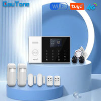 GauTone WiFi 4G Security Protection Alexa Tuya Smart Life Home Automation Motion Door Magnetic Sensor Alarm Security System Set