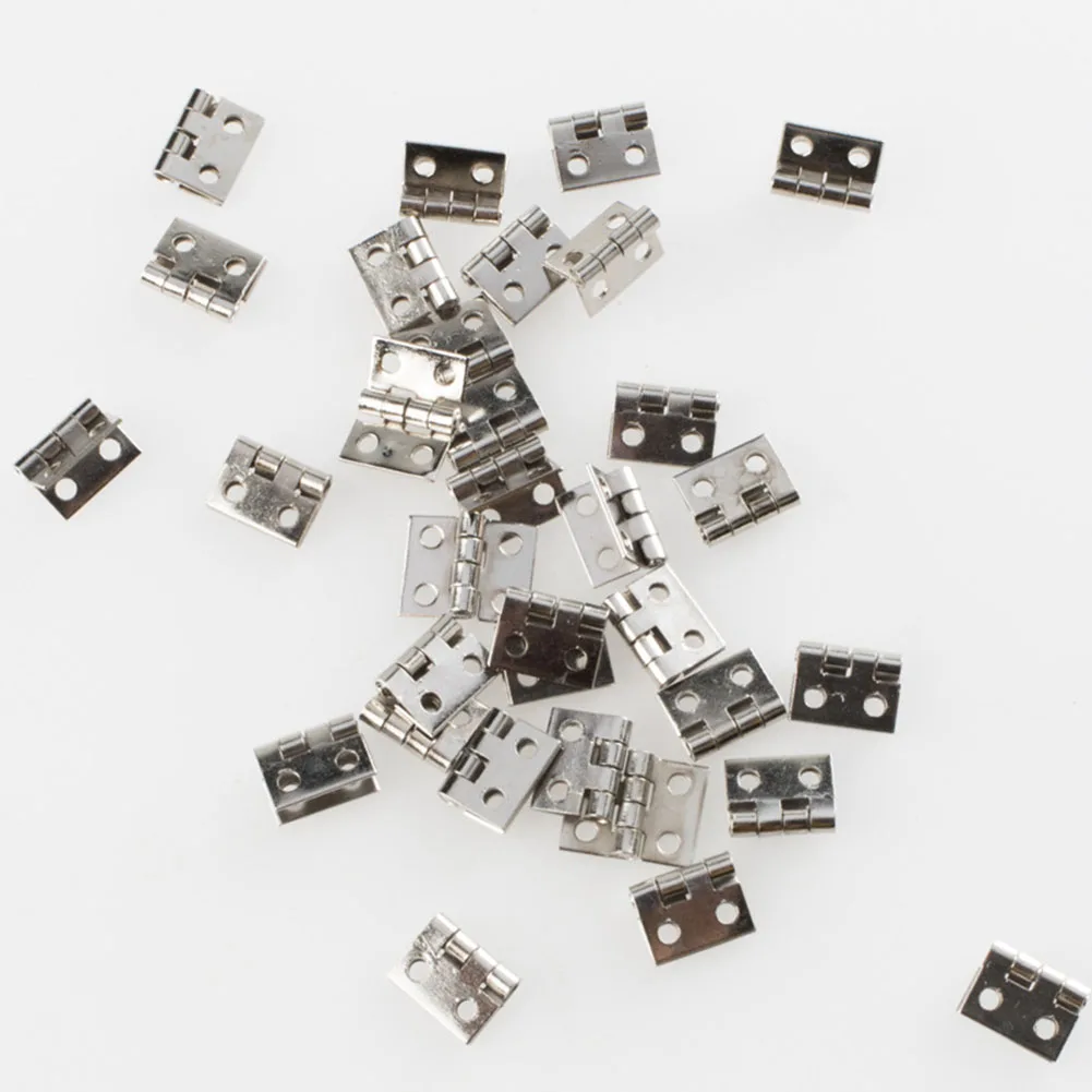 For Mini Brass Hinge Set 50pcs for Small-Scale Woodcraft Including Box Lids Tool Organizers and Decorative Enclosures