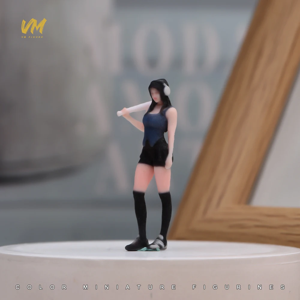 3D Miniatur-Figuren 1/64 Rennfahrerin Professionelle Fotografin Lässiger Mann Mädchen Szenerie-Requisiten Modellansicht Ornamente Fahrzeug-Dekoration – Detail 18