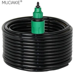 10/20/25/40 metro 4/7mm tubo per acqua da giardino con connettore rapido Micro gocciolamento nebulizzazione tubo per irrigazione tubo in PVC 1/4 ''nuovo tubo