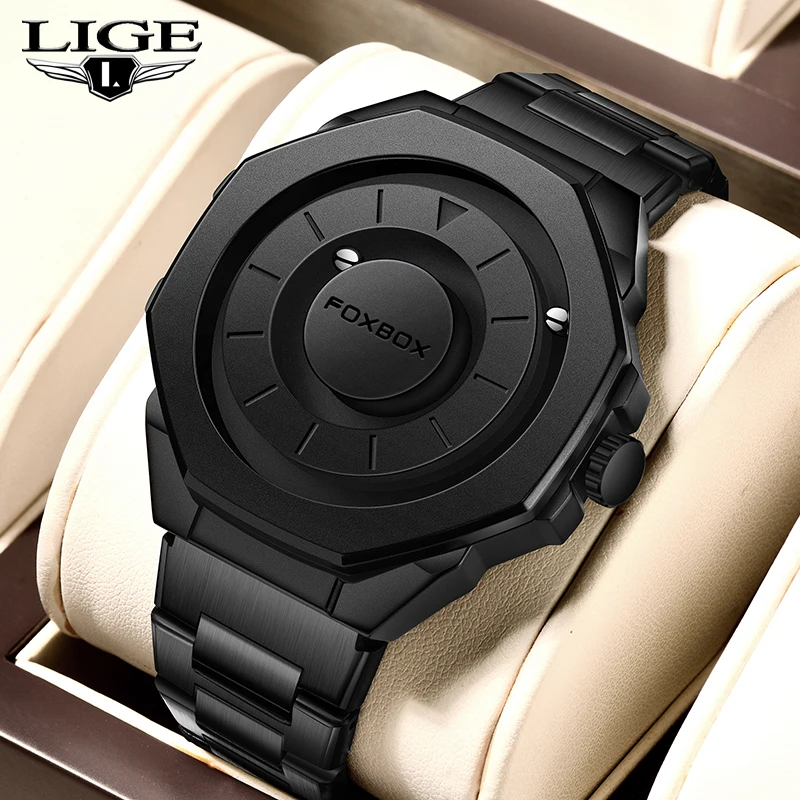 FOXBOX 2025 Neue Mode Uhren Männer Kreative Scrollen Perlen Quarz Herren Uhr Casual Wasserdichte Luxus Armbanduhr Reloj Hombre