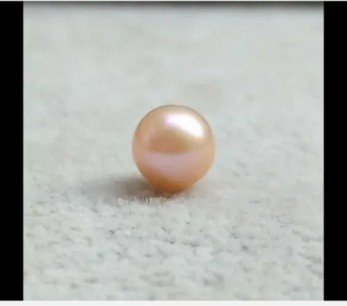 Gorgeous AAAA 7.5- 8mm Authentic Bulk Pink Natural South China Sea Round Pearl Half Diamond