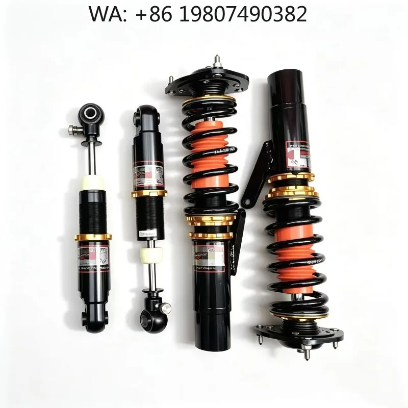 

R56 Compact Competition Coilover Suspension Kit, Black Steel Shock Absorbers, Damping Tunable Urban Leisure Modified Parts