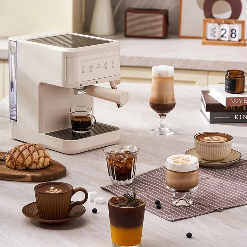 Electric Espresso Maker Professional Espresso Coffee Maker Semi Automatic Latte Cappuccino Milk Frother Italian Coffee Machines