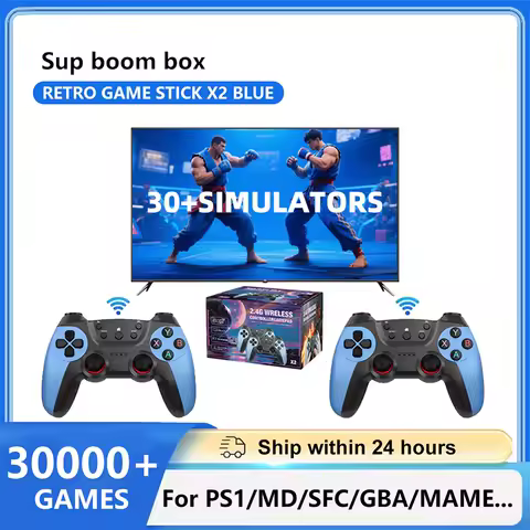 X2 Game Stick 256G 60000 Game 4K Retro Video Game Console 2.4G Wireless Controller TV 30 Emulator For PS1/GBA Gifts Dropshipping
