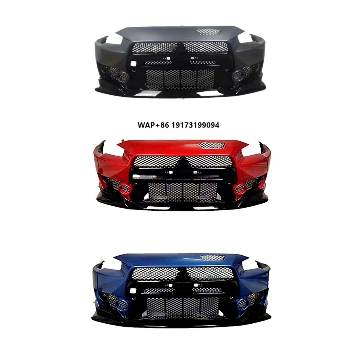 

Lancer Accessories Plastic Front Bumper for Lancer EX ES 2008-2018 Upgrade FQ400 Style Front Bumper Lancer Body Kit