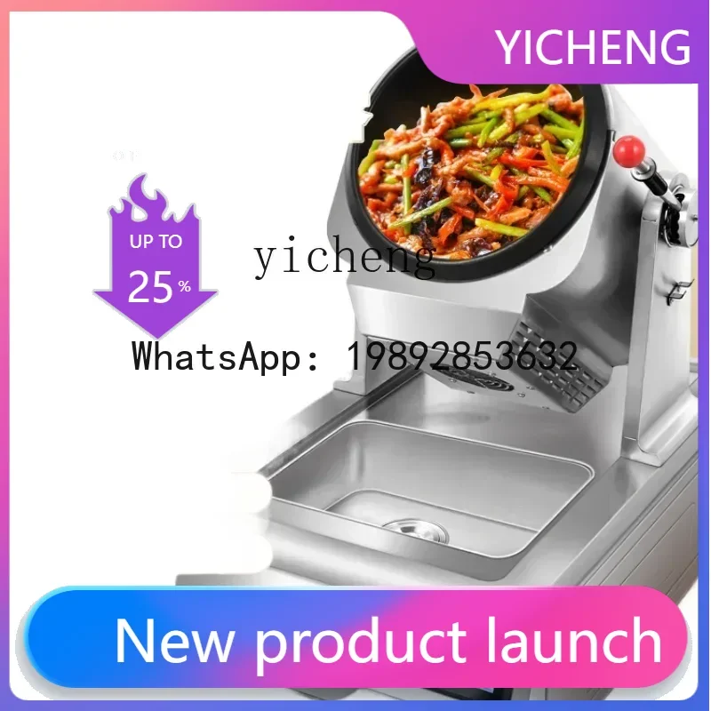 CCJ Kitchen Cooking Robot Automatic Intelligent Roller Multi-Function Gas Fried Rice Fried Noodle Machine