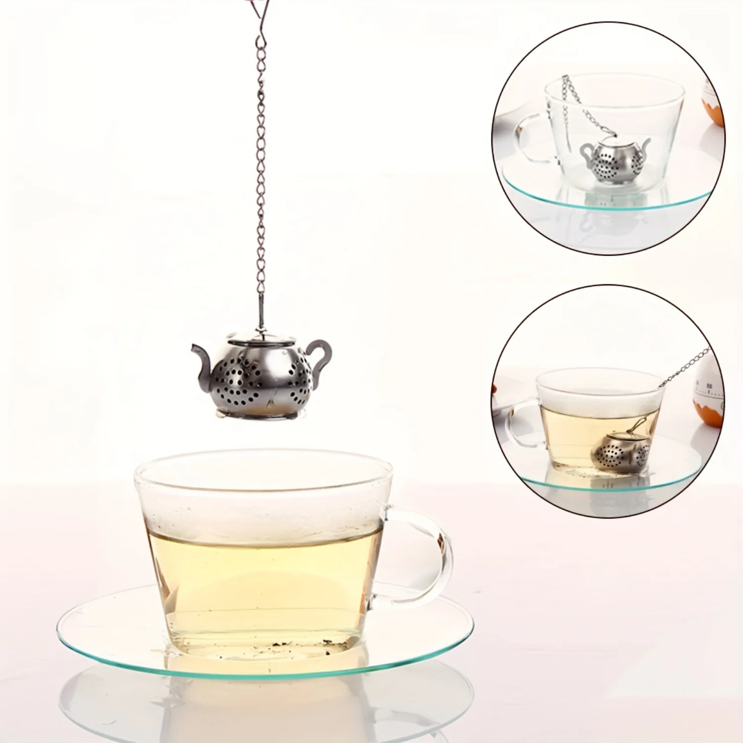 Premium Tea Pendants Set - Stainless Steel Tea Balls, Fine-Mesh Nets, Reusable Filters, and More - Essential Accessories for Tea