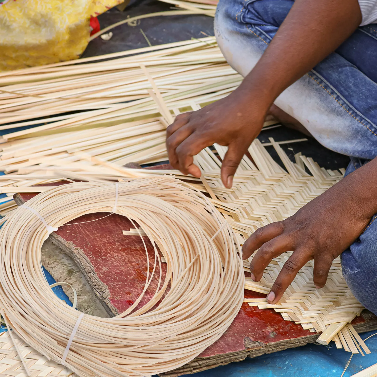 

Новинка 2026: Материалы для ремонта садовой мебели, плетение ручной работы, ротанг, для самостоятельного изготовления стульев и столов, бежевые корзины, принадлежности для плетения