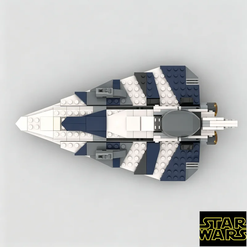 335-piezas-moc-plo-koon's-delta-7-starfighter-bloques-de-construccion-creativos-serie-microfighter-nave-espacial-regalos