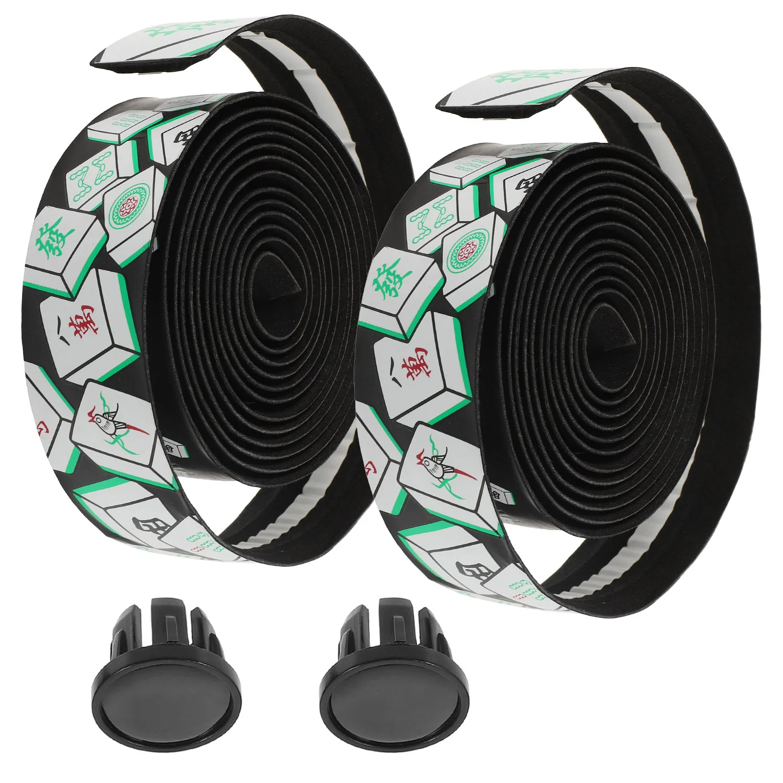 

1 Pair Checkered Handlebar Tape Anti-Skid Breathable Bike Bar Tape Cycling Grips Cover Wear-Resistant Handle Wrap For Mountain
