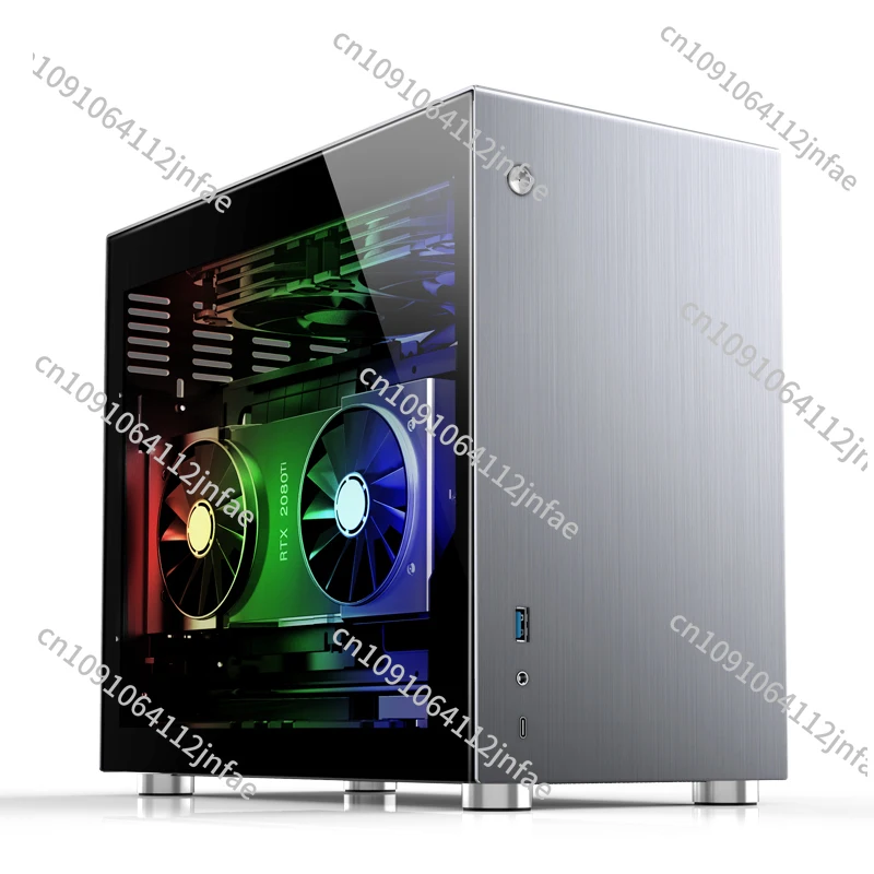 

2023new JONSBO V10 MINI ITX Vertical Air Duct Outer Aluminum Inner Steel Box 240 Water-cooled TYPE-C
