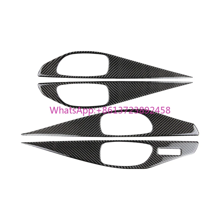 

For Infiniti Q50 Carbon Fiber Door Handle Frame Sticker Car Accessories Real Carbon Fiber Q50