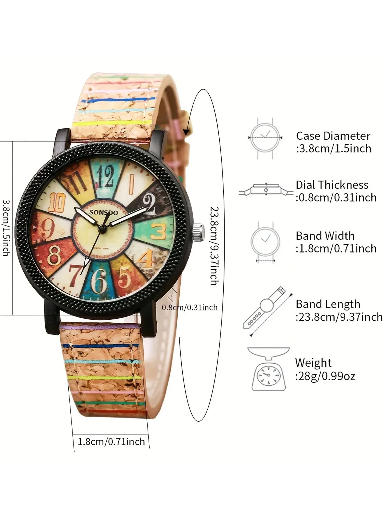 ساعة نسائية مكونة من قطعتين، ساعة عصرية للنساء، مجموعة ساعات نسائية راقية متعددة الاستخدامات #5