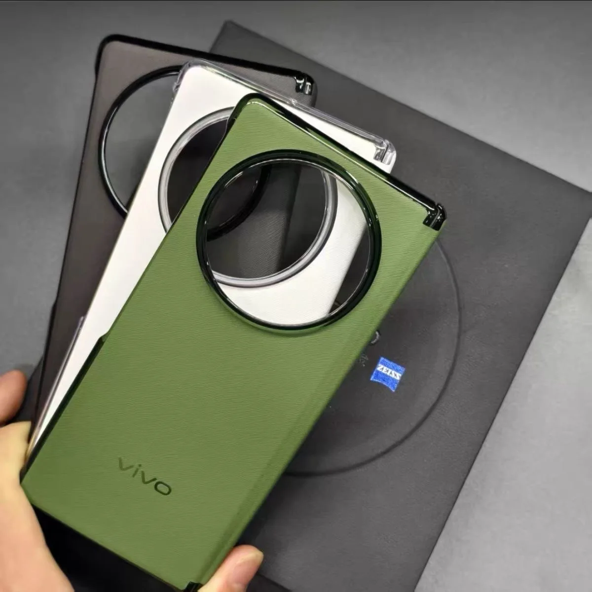 

Original Vivo X Fold 5 Leather Ultra Thin Middle Protection Cover Phone Case For Vivo X Fold 5