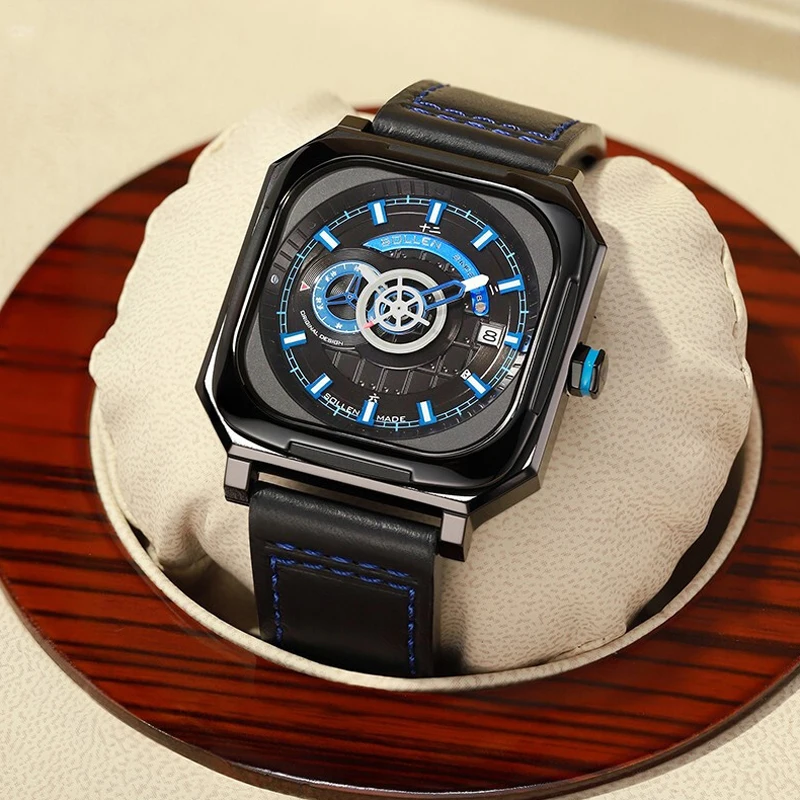 

SOLLEN Brand High-end Series Luxury MIYOTA Movement Mechanical Watch Men Waterproof Calendar Fashion Sapphire Automatic Watches