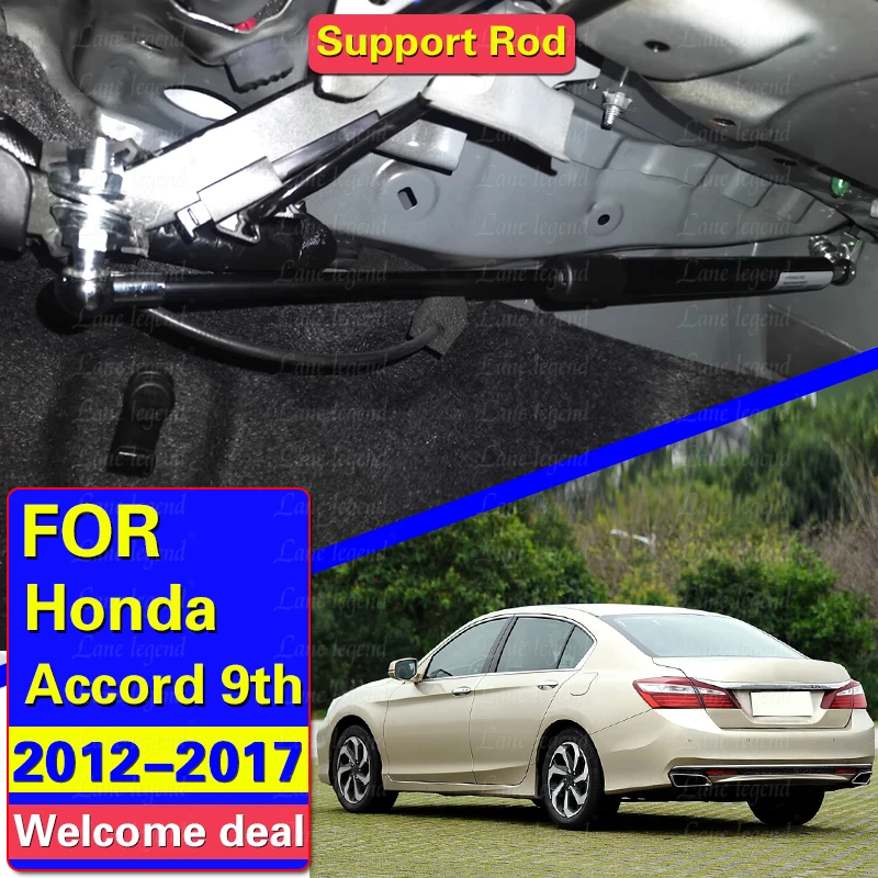 For Honda Accord 2012 2013 2014 2015 2016 2017 9th Car Rear Door Lifting Support Trunk Spring Booster Gas Struts Damper Styling