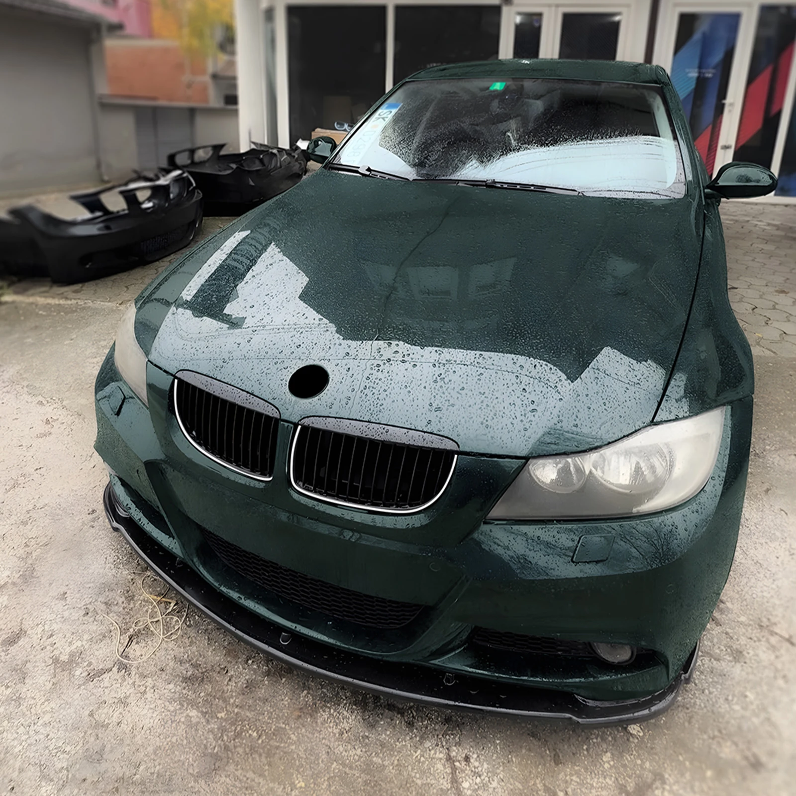 

Car Front Kidney Grille Racing Grill Center Air Intake Hood Cover 51712151895 51712151896 For BMW 3 Series E90 E91 2005-2008
