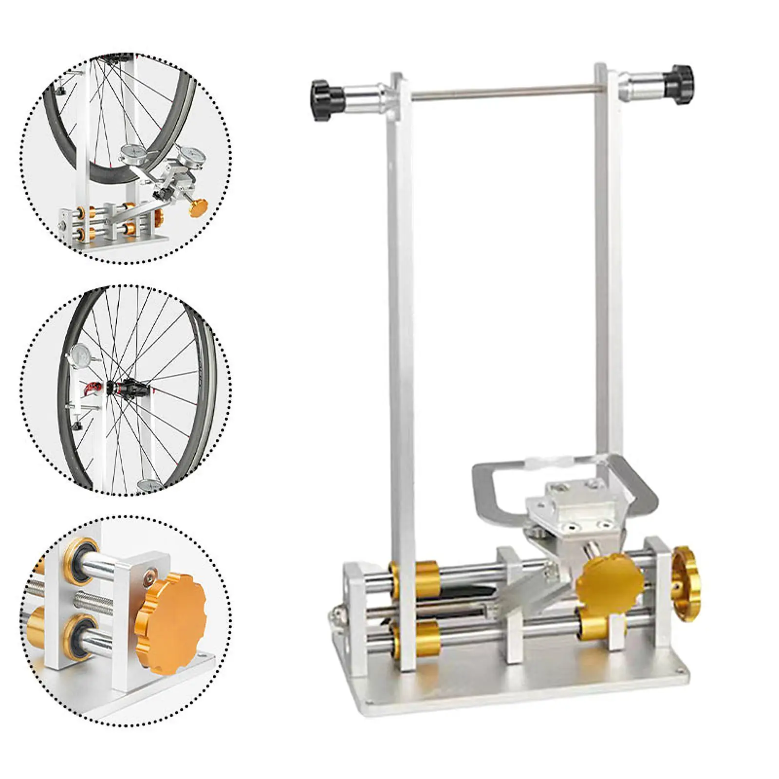 

Bicycle Wheel Truing Stand Repairing Bracket for Mountain Road Bike Home