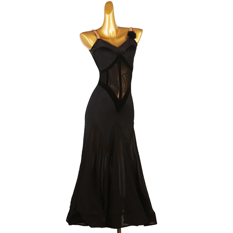 Robe de pratique de danse de salon pour femmes, norme nationale, performance moderne, olympiques de tango, grande balançoire, vêtements de valse, nouveau, 2023