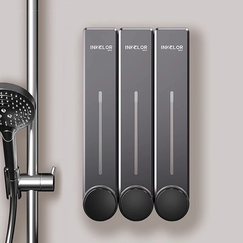

Shower Bathroom Liquid Soap Dispensers Small Nordic Natural Grey Liquid Soap Dispensers White Unique Kit Banheiro Home Fixture