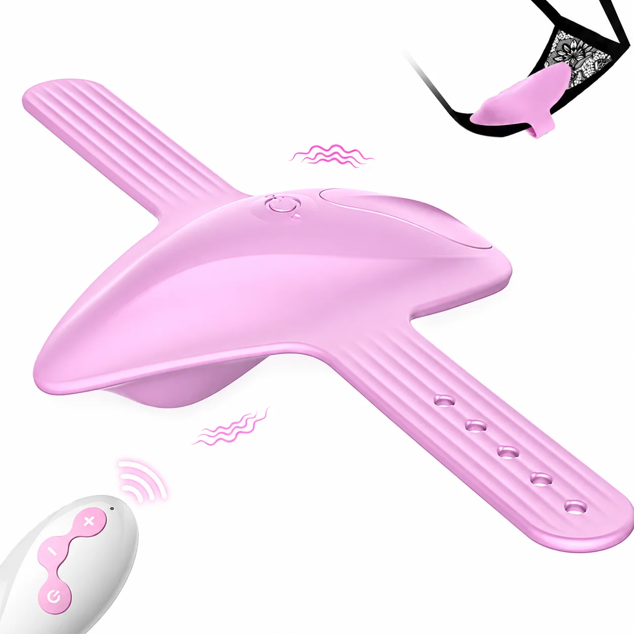 Wearable Panty Vibrator Adjustable Size with Remote Control Mini Butterfly G-spot Clitoral Vibrator Ladies Adult Erotic Products