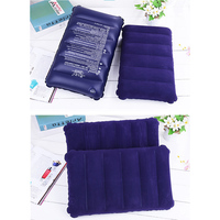 4 PCS Inflatable PVC Neck Pillows Ultralight Portable Camping Travel Cushions Ergonomic Design Lightweight Cervical Support