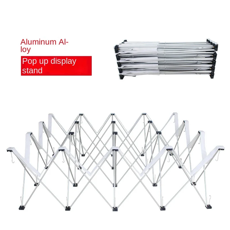 Aluminum Alloy Lath Type Advertising Display Stand Elastic Fabric Lath Advertising Rack