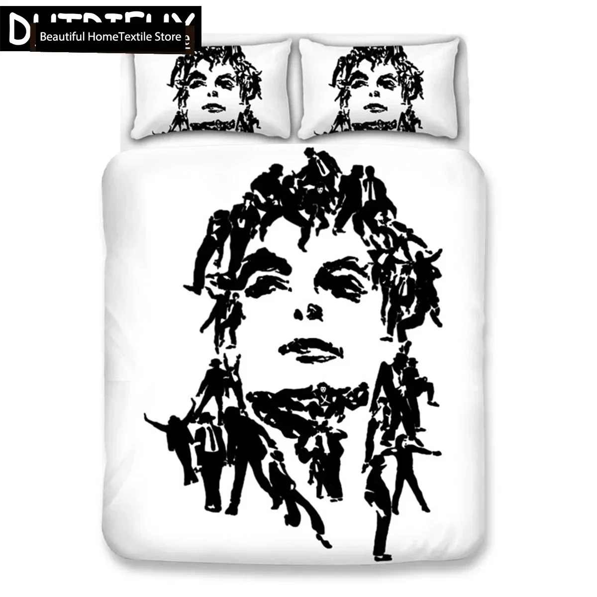 

Michael Jackson 3D NEW Duvet Cover Pillowcase Bedding Set Adult Boy Girl Bedroom Decoration Children Single Double Large