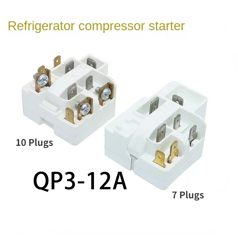 1PC For Haier Refrigerator Starter QP3-12A Compressor Overload Protector Relay Accessories 7/10 Plugs