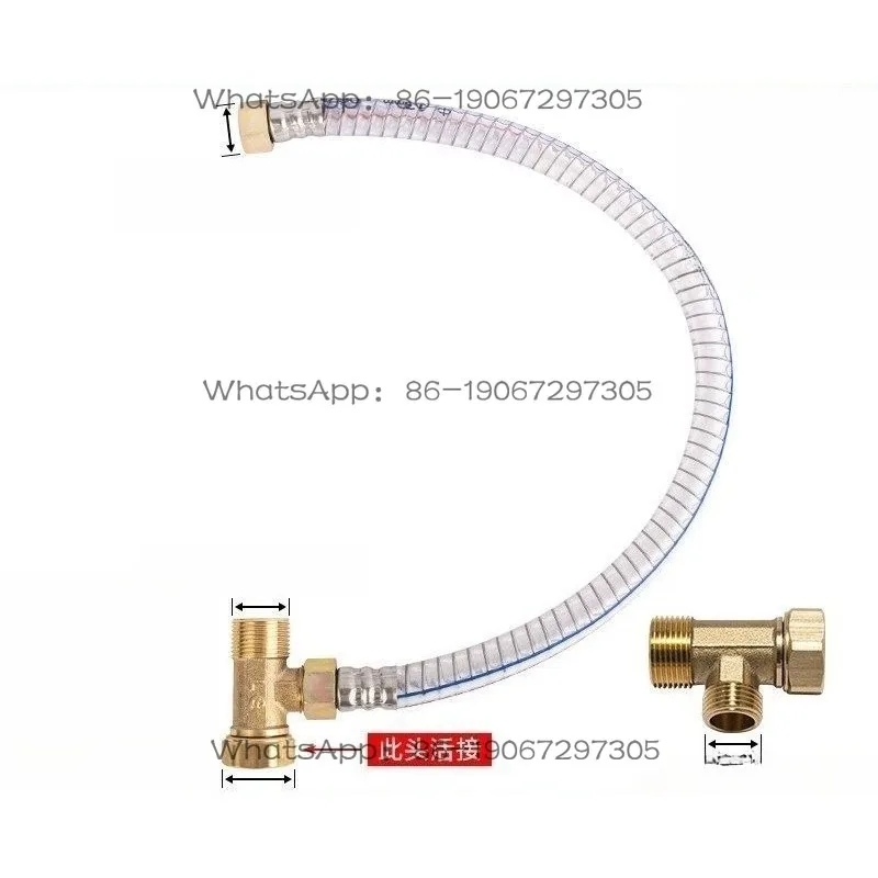 Return Water Tee Modified Automatic Return Water Three-cylinder Plunger Pump Pure Copper with General-purpose Agricultural