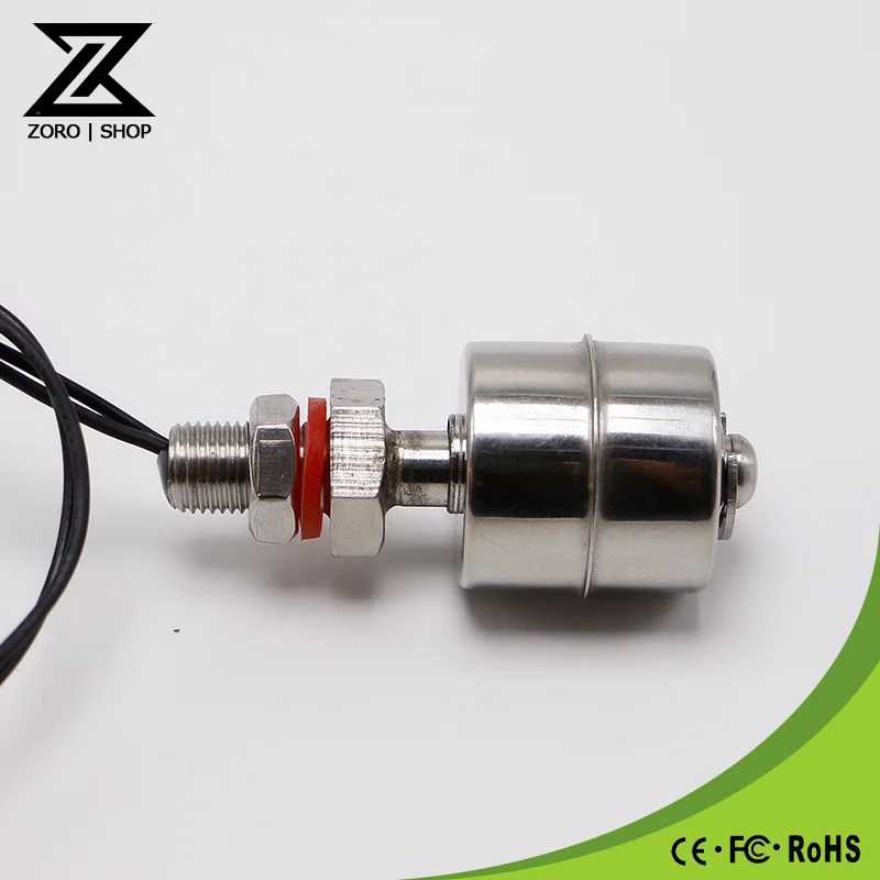 M10*45mm ZS4510 100V 220V Tank Liquid Water Level Sensor Stainless Steel Float Switch