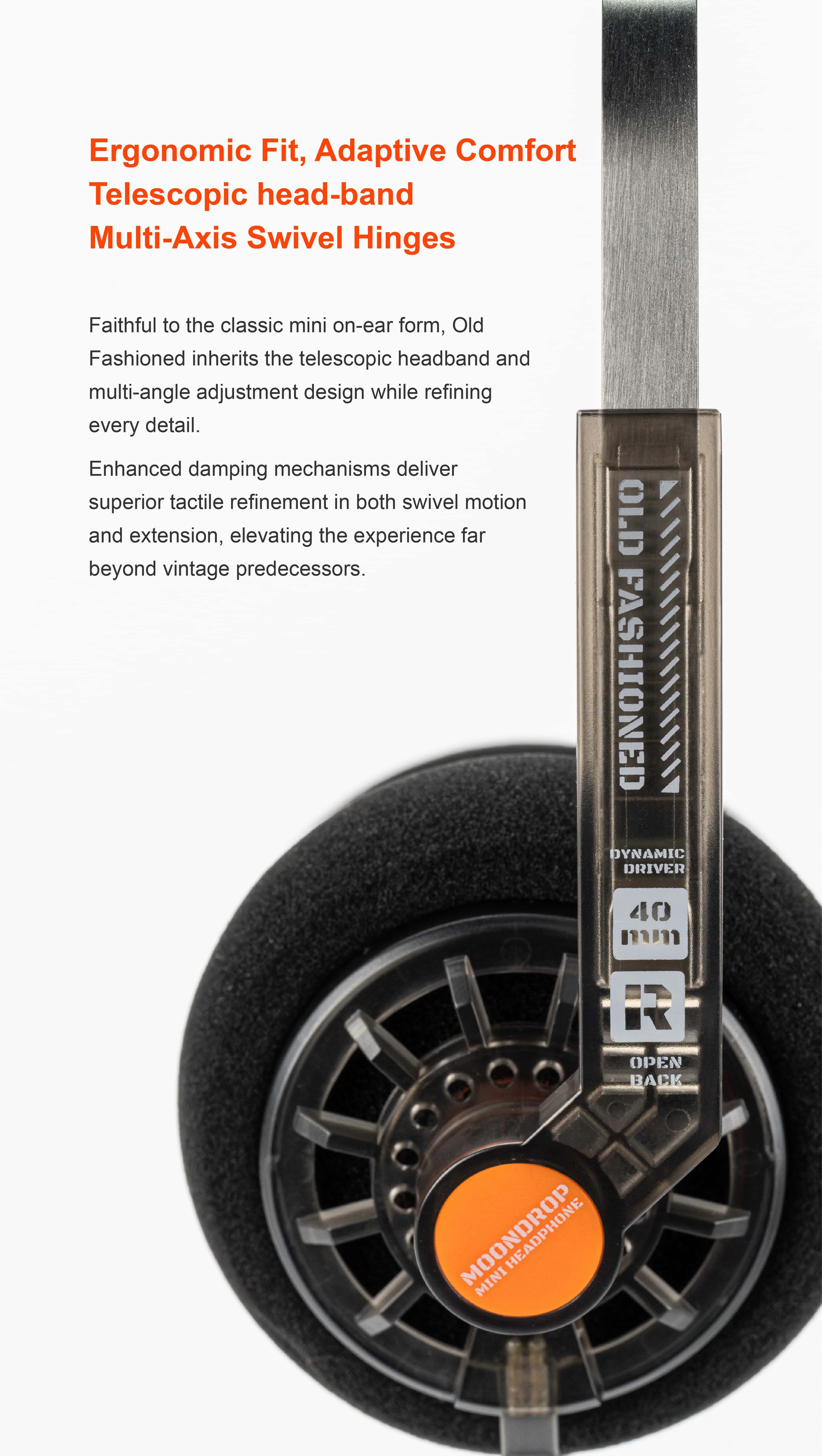 Vorbestellung des MOONDROP Old Fashioned 40-mm-Kopfhörers mit modularem, abnehmbarem Design zur individuellen Anpassung – Detail 5