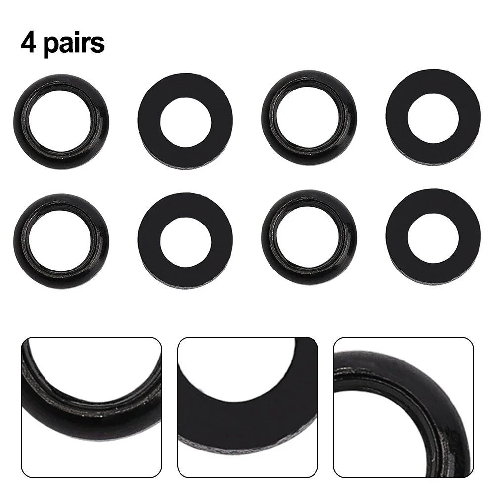 4pairs Road Bike M6 Concave Washer Convex Washer Bicycle Disc Brakes Caliper Bump Gasket Cycling Accessory