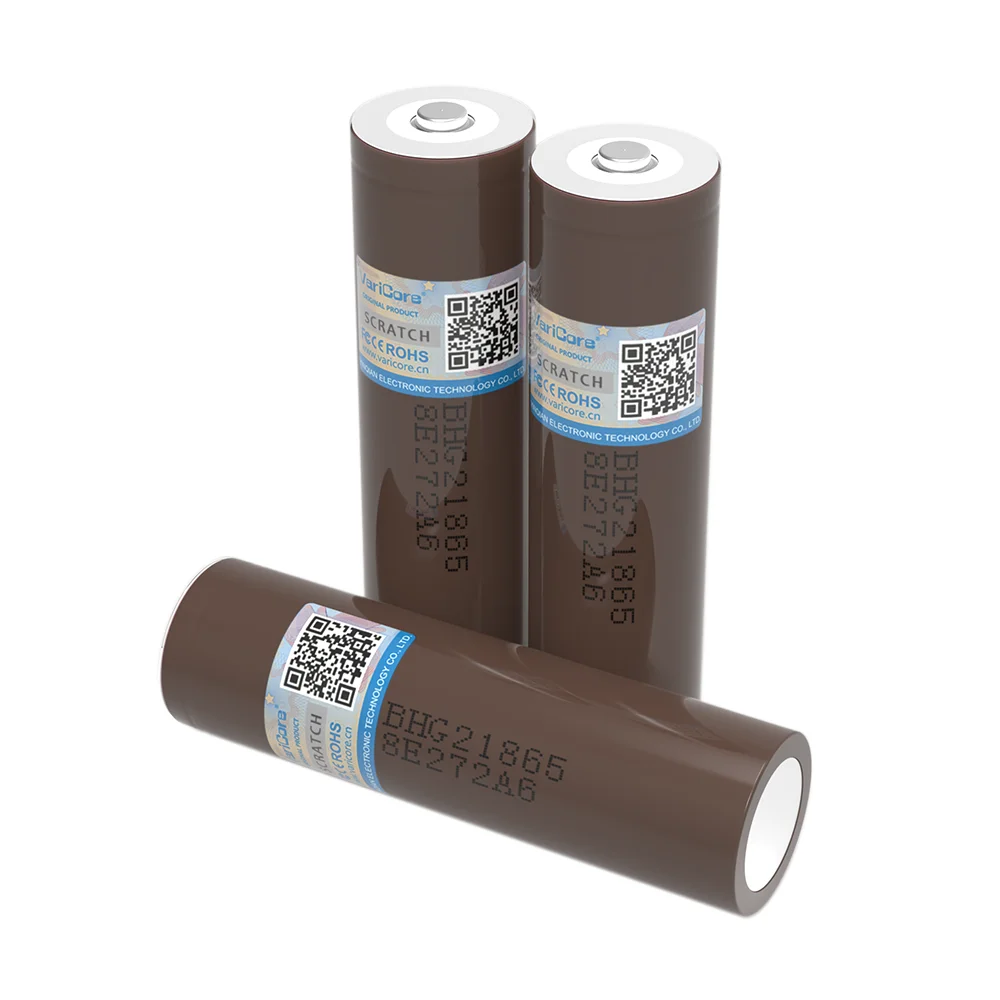 VariCore Original HG2 18650 3000mAh Rechargeable Battery 3.7V/3.6V discharge 20A dedicated For hg2 batteries + DIY Tip