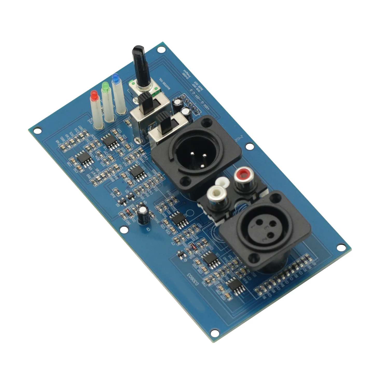 PREAMPLIFICADOR DE Subwoofer XLR, preamplificador de fase de entrada RCA equilibrada, preamplificador ajustable, salida de altavoz satélite para Amp, 1 unidad