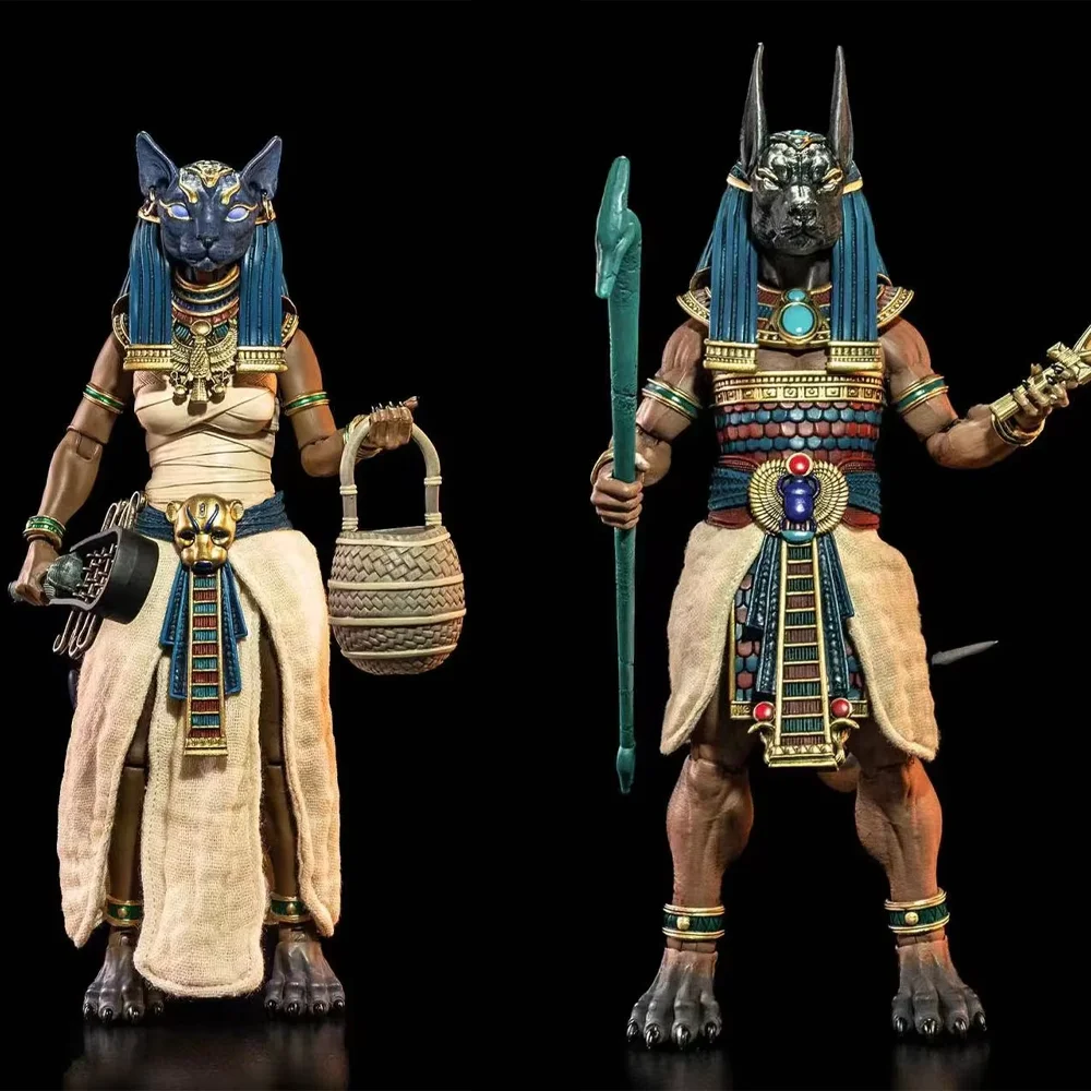 Original Four Knights Studio 1/12 Mythical Legion Agent 7 Inch Egypt Limited Anubis Catwoman Buster Action Figures Toys Gifts