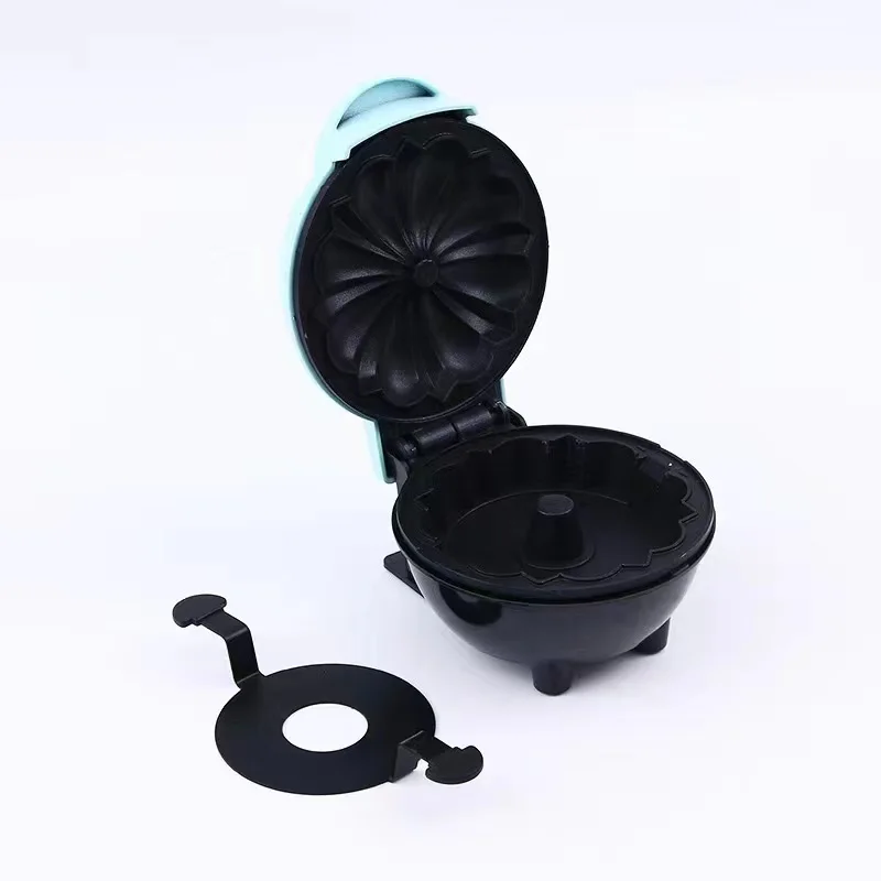 Portable Mini Electric Pumpkin Bundt Cake Maker Non-Stick Fast Double-Side Heating  Breakfast Waffle Slavic Bread Baking Machine