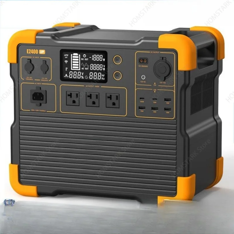 E1000LFP 110‑120V US Standard Portable Power Station 1800W Rated 2400W Peak LiFePO4 Outdoor Emergency Generator