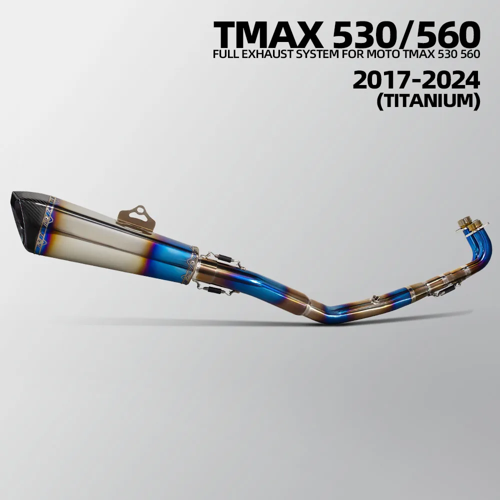 

Motorcycle Exhaust System Kit Motorbike Manifold Front Link Escape Muffler For Yamaha TMAX530 TMAX560 TMAX 530/560 2017-2024
