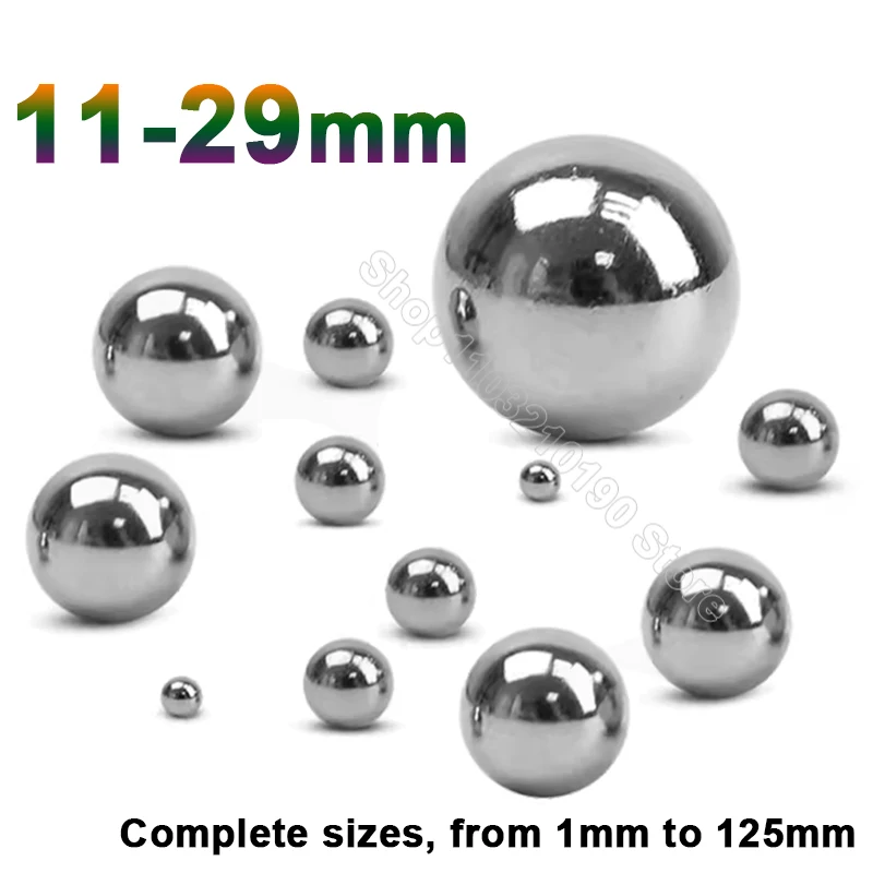 304 Stainless Steel Ball Diameter 11/12/13/14/15/16/17/18/19/20/21-29mm High Precision Bearing Roller Small Smooth Slide Beads