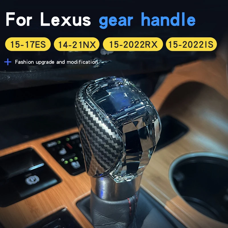 For Lexus nx200t rx300 ES IS Crystal Gear Shift Knob Car Accessories Modification Automatic Luminous Gearbox Handle Gear Rod